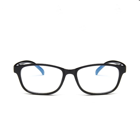 **JAMYA* Black x Blue Square Shaped Eyewear Frames - Picture 2 of 3